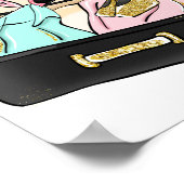 Reizen van Miss naar Mrs Vrijgezellenfeest Favor Poster (Hoek)