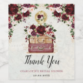 Reizen van Miss naar Mrs Vrijgezellenfeest Favors Wijn Etiket (Enkel label)