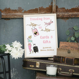 Reizen van Miss naar Mrs Vrijgezellenfeest Gifts Poster