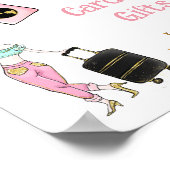 Reizen van Miss naar Mrs Vrijgezellenfeest Gifts Poster (Hoek)