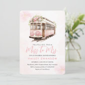 Reizen van Miss naar Mrs Vrijgezellenfeest Kaart (Staand voorkant)