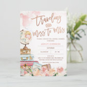  reizen van Miss naar Mrs Vrijgezellenfeest Kaart (Staand voorkant)