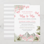 Reizen van Miss naar Mrs Vrijgezellenfeest Kaart (Voorkant / Achterkant)