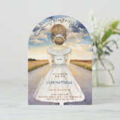 Reizen van Miss naar Mrs Vrijgezellenfeest Kaart (Staand voorkant)