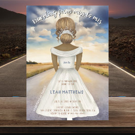 Reizen van Miss naar Mrs Vrijgezellenfeest Kaart