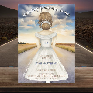 Reizen van Miss naar Mrs Vrijgezellenfeest Kaart