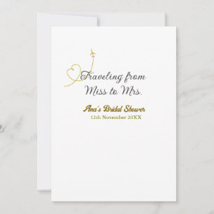 Reizen van Miss naar Mrs vrijgezellenfeest naam to Kaart