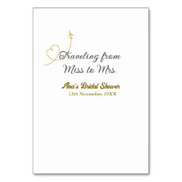 Reizen van Miss naar Mrs vrijgezellenfeest naam to Kaart