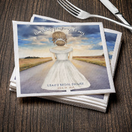 Reizen van Miss naar Mrs Vrijgezellenfeest Servet