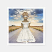 Reizen van Miss naar Mrs Vrijgezellenfeest Servet (Voorkant)