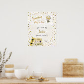 Reizen van Miss naar Mrs. welkomstteken Poster (Keuken)