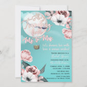 Reizen van Ms. naar mevrouw Bruidsdouche Theelicht Kaart (Voorkant)