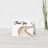 Reizen van partners naar ouders Baby shower Bedankkaart (Voorkant)