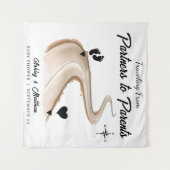 Reizen van partners naar ouders Baby shower Wandkleed (Voorkant (horizontaal))