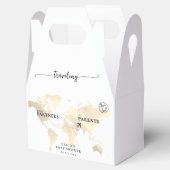 Reizen van Partners naar Ouders Gold Map Bedankdoosjes (Geopend)