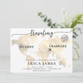 Reizen van Student naar Afstudeerder Graduation Pa Kaart (Staand voorkant)