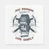 Reizen ver en breed servet (Voorkant)