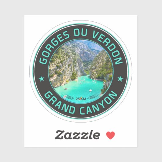 Reizen Verdon Gorge - les Gorges du Verdon Sticker (Vel)