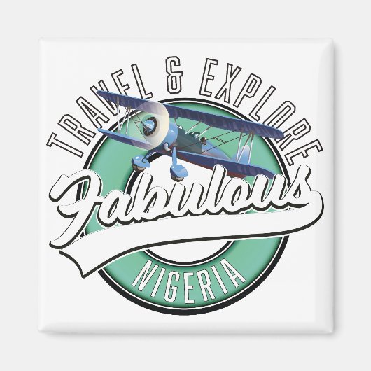 Reizen verkennen fantastische Egyptische logo. Mag Magneet (Voorkant)