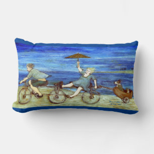 Reizen via Tandem Bicycle Kussen