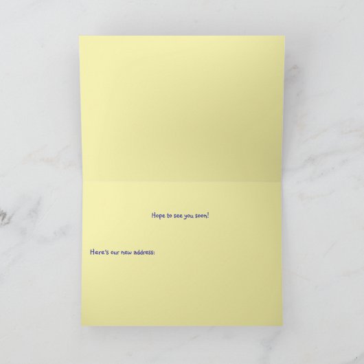 Reizen via Tandem Bicycle Moving Home Aankondiging (Binnen)