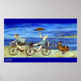 Reizen via Tandem Bicycle Print