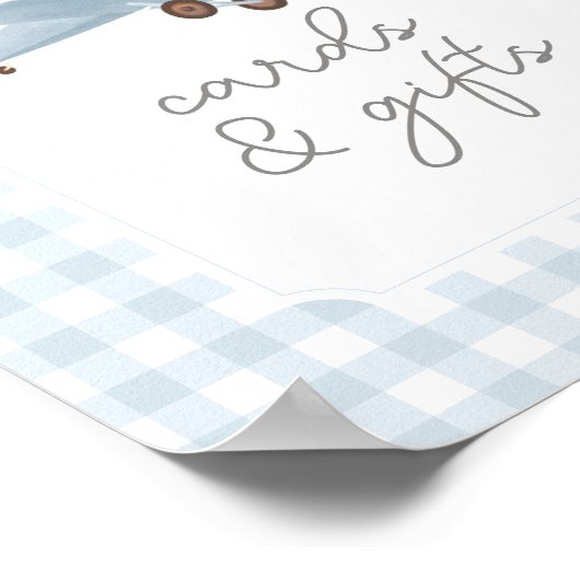 Reizen Vliegtuig Baby shower Kaarten en geschenken Poster (Hoek)