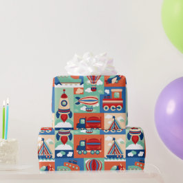Reizen voor kinderen cadeaupapier