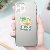 Reizen voor meer zorgen sticker (Telefoon)