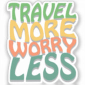 Reizen voor meer zorgen sticker (Voorkant)