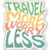 Reizen voor meer zorgen sticker (Voorkant)