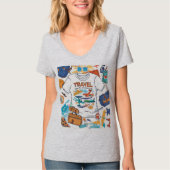 Reizen voor vrouwen t-shirt (Voorkant)