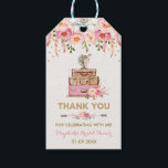 Reizen Vrijgezellenfeest Miss naar Mrs. Dank u Fav Cadeaulabel<br><div class="desc">Maak indruk op uw gasten met deze prachtig vervaardigde favoriete labels - dit ontwerp heeft een elegante aquarel dromenvanger versierd met vrouwelijke blush & roze bloemen</div>