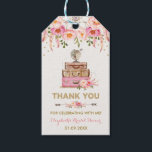 Reizen Vrijgezellenfeest Miss naar Mrs. Dank u Fav Cadeaulabel<br><div class="desc">Maak indruk op uw gasten met deze prachtig vervaardigde favoriete labels - dit ontwerp heeft een elegante aquarel dromenvanger versierd met vrouwelijke blush & roze bloemen</div>