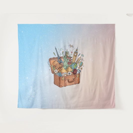 Reizen Wandkleed (Voorkant (horizontaal))