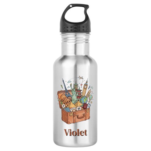 Reizen Waterfles (Voorkant)