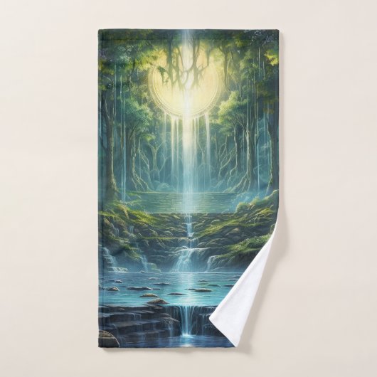 Reizen Waterval Bestemming van Onze Wereld Bad Handdoek (Handdoek)