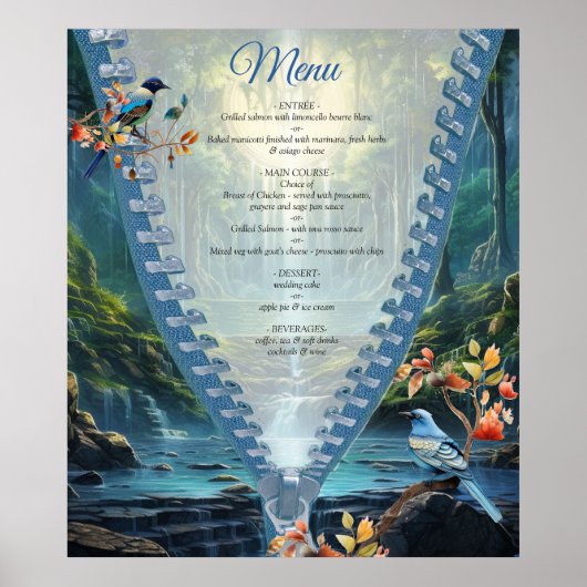 Reizen Waterval Bestemming van Onze Wereld Poster (Voorkant)