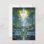 Reizen Waterval Bestemming van Onze Wereld RSVP Kaartje (Achterkant)