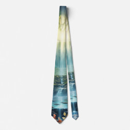 Reizen Waterval Bestemming van Onze Wereld Stropdas