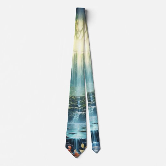 Reizen Waterval Bestemming van Onze Wereld Stropdas (Voorkant)