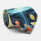 Reizen Waterval Bestemming van Onze Wereld Stropdas (Opgerold)