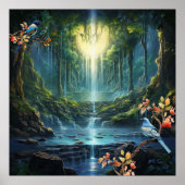 Reizen Waterval Landschappen van onze wereld Poster (Voorkant)