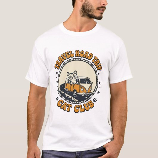 Reizen Wegreis Kat Huisdier Liefhebber Shirt Kunst (Voorkant)