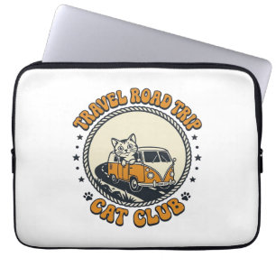 Reizen Wegreis Kat Huisdier Liefhebber Shirt Kunst Laptop Sleeve