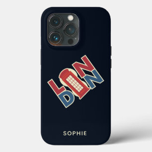 Reizen Wereld Steden Londen Blauwe Rode Telefoonce Case-Mate iPhone Case