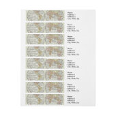 Reizen Wereldbol Map Earth 1916 World Atlas Adreslabel Wikkel (Vel)