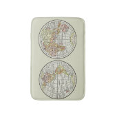 Reizen Wereldbol Map Earth 1916 World Atlas Badmat (Voorkant Verticaal)