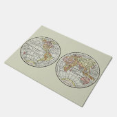 Reizen Wereldbol Map Earth 1916 World Atlas Deurmat (Schuin)