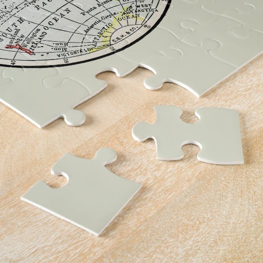 Reizen Wereldbol Map Earth 1916 World Atlas Legpuzzel (Zijkant)